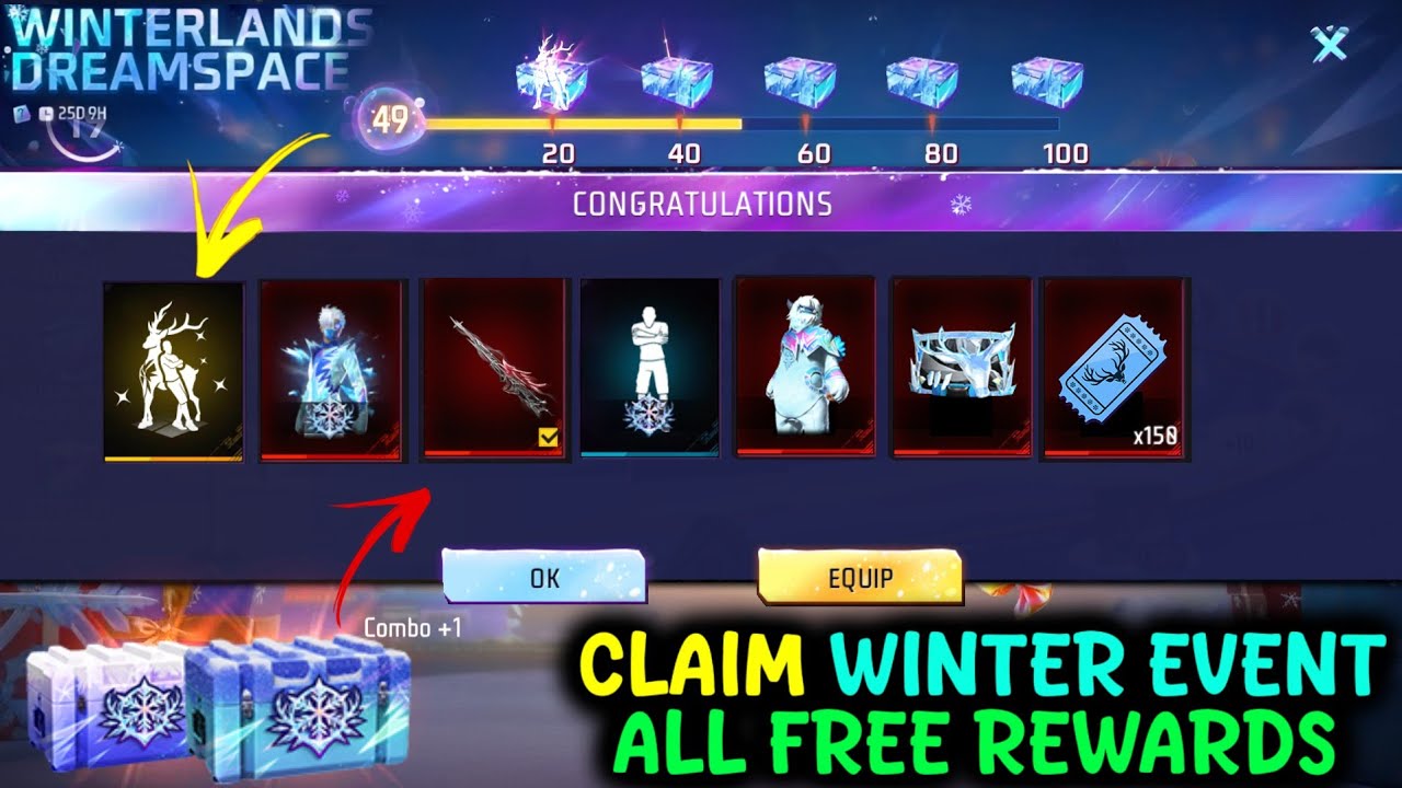 WINTERLANDS EVENT ALL FREE REWARDS🔥 -