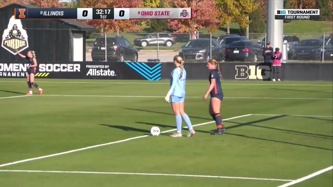 Full College Soccer Game | 2025 BIG10 Tournament #9 Illinois vs #8 Ohio State | NCAA Soccer (Oct 30)