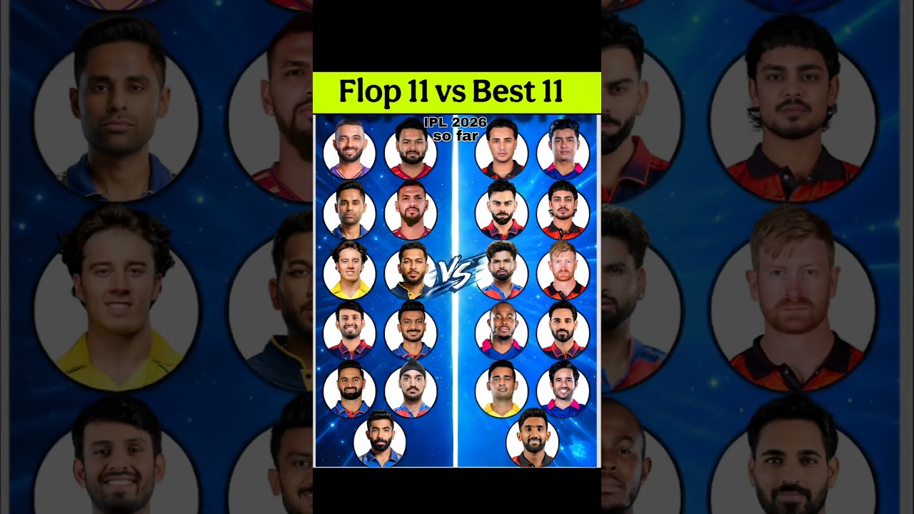 Flop 11 vs Best 11 📈❤️&zwj;🔥 #cricket #ipl2026