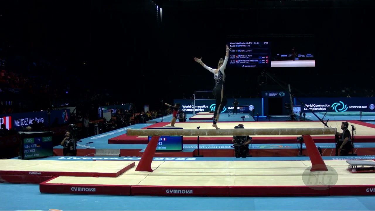 KOENIG Anna Lena (GER) - 2022 Artistic Worlds, Liverpool (GBR) - Qualifications Balance Beam