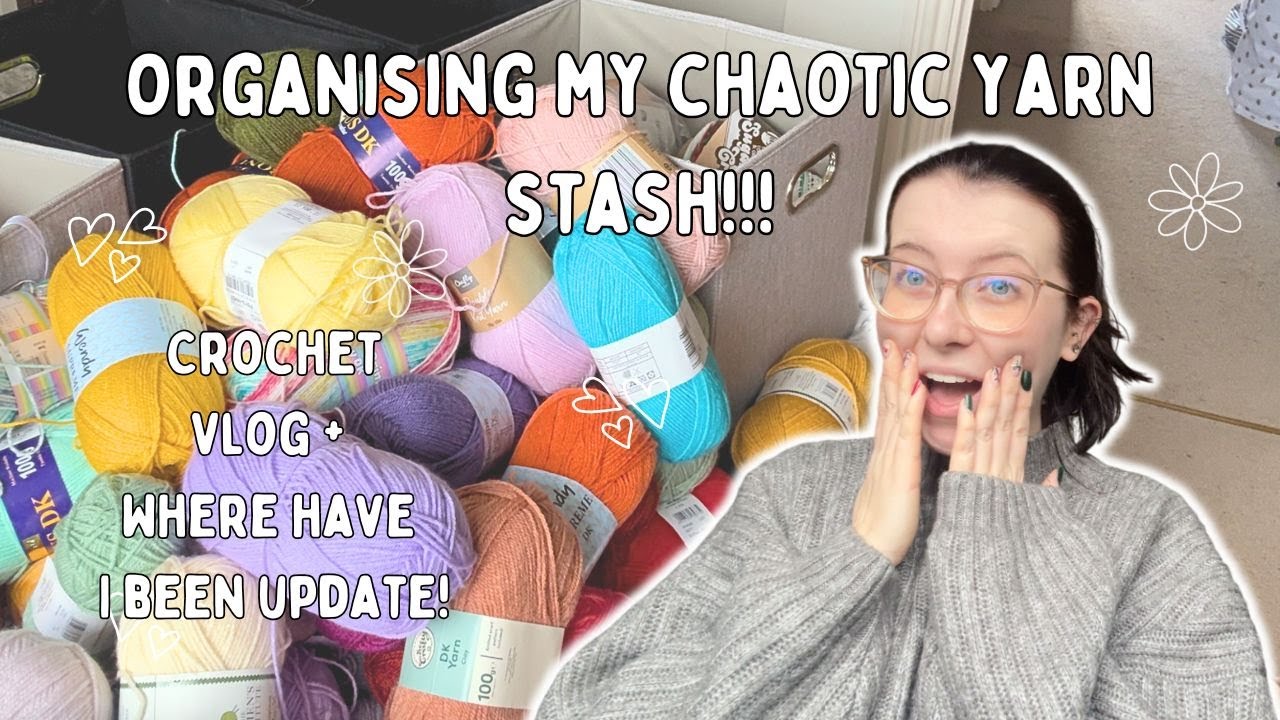 Организуем вместе со мной мой ХАОТИЧНЫЙ запас пряжи!! Видеоблог о вязании крючком | Bloom Stitch ...