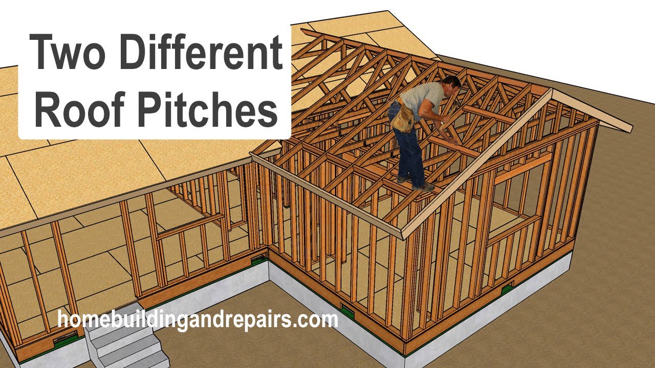 Crawlspace Home Addition With Truss Roof Framing Examples - Two Different Roof Pitches