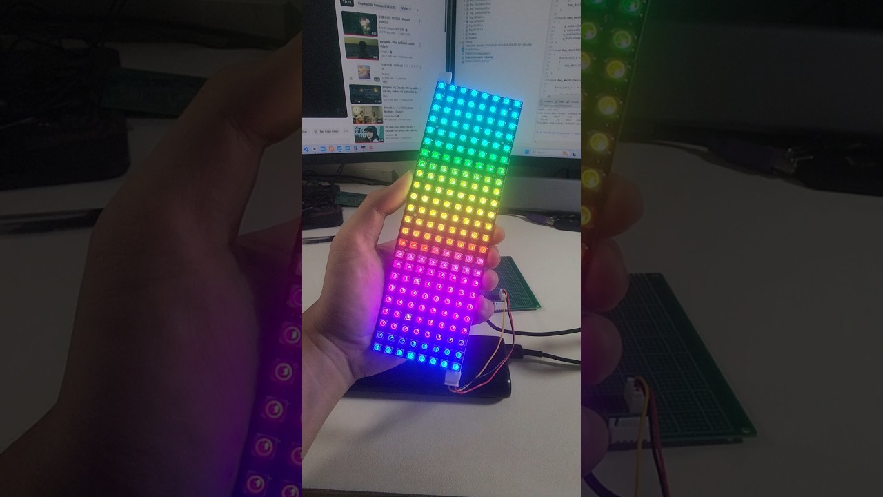 Create Stunning WS2812 Rainbow Effect - Easy LED Tutorial #arduino #diy #stm32 #embedded