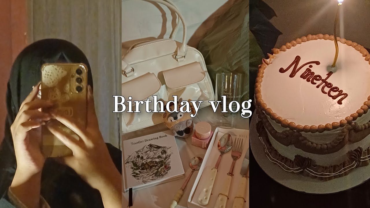 MY 19TH BIRTHDAY VLOG 🎂🧸 going out with friends, GRWM, gifts opening (last year of teenage)