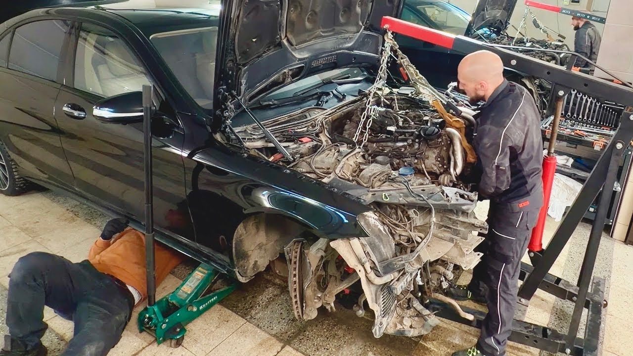 Ремонт в сервисе 1,5М&hellip;Сделаю в Гараже Сам. Mercedes M278 S500 W222.