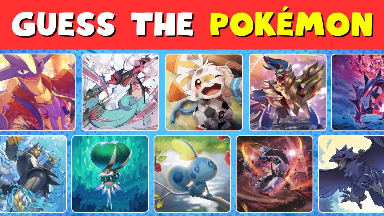Guess The Pok&eacute;mon Quiz 🧠(GEN 8) ⚡ | Can You Name Them ALL ?