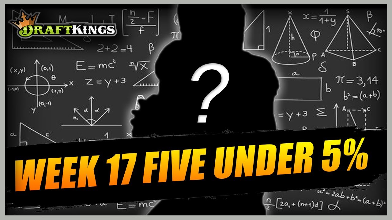 MUST PLAY Tournament Picks on DraftKings Week 17
