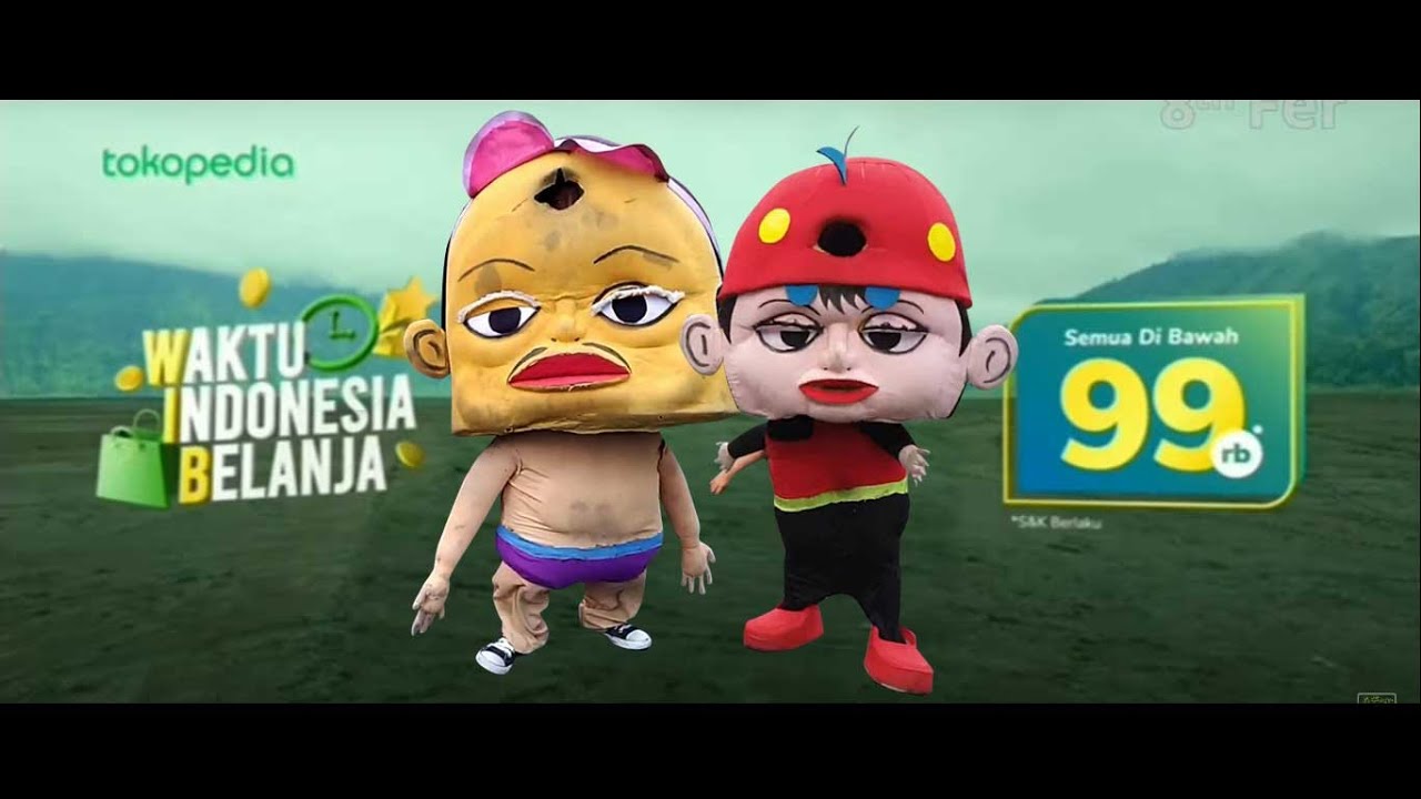 Iklan Tokopedia WIB versi Badut Mampang, Lucu Banget !!