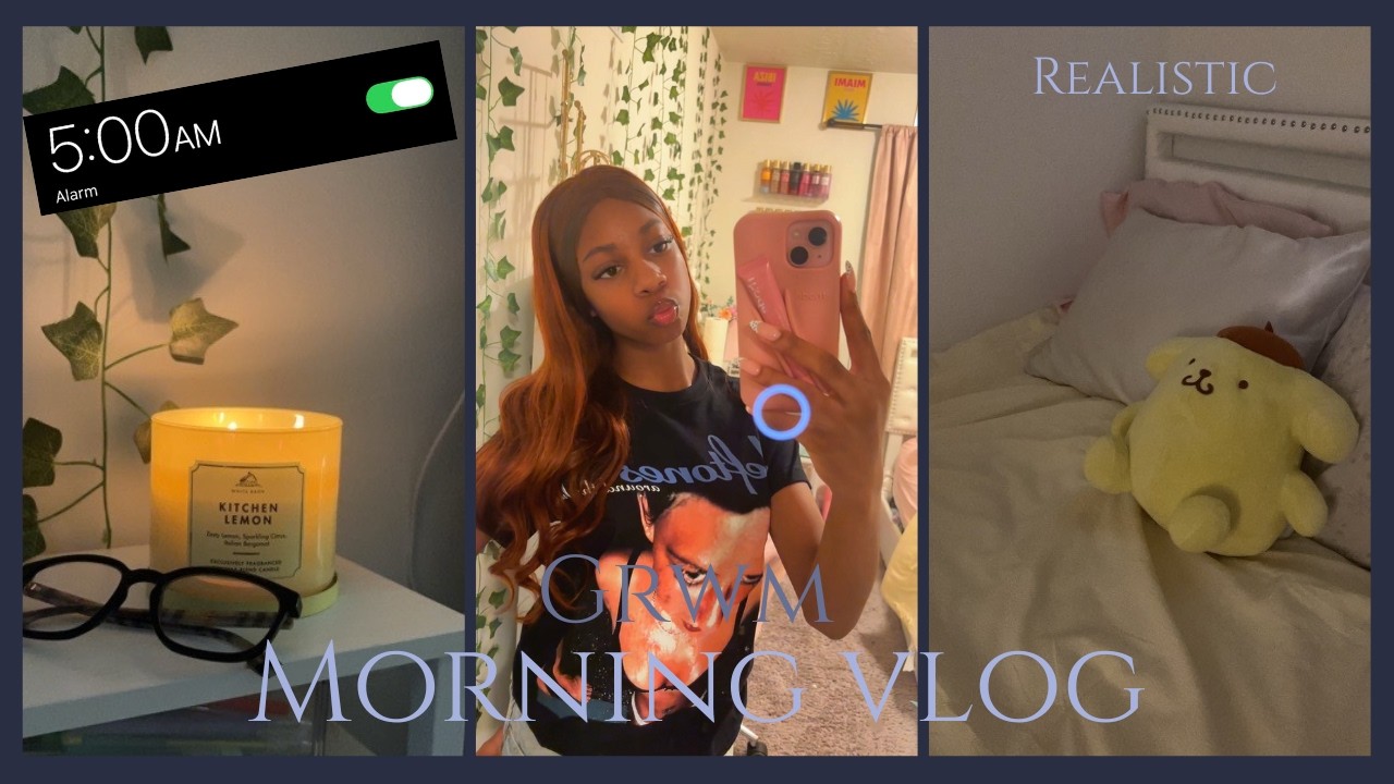 || FRIST VIDEO || Morning mini vlog!! || Hair* outfits* realistic* ||