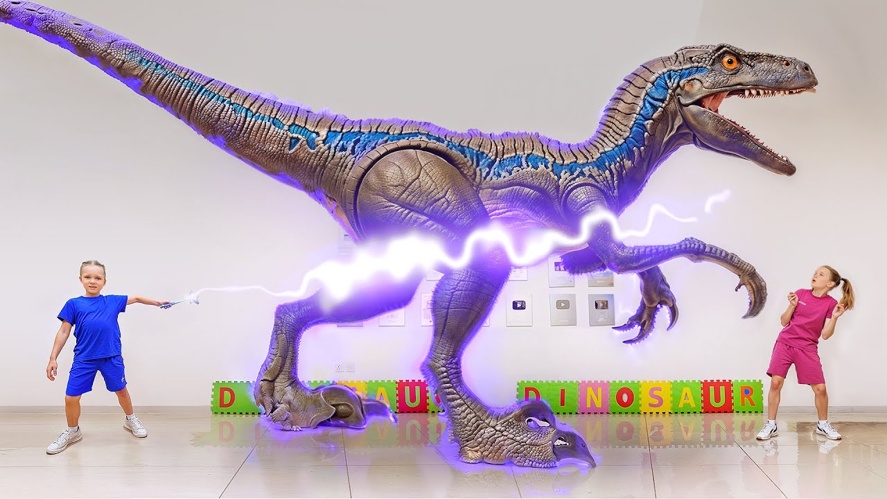 الأطفال يحوّلون الديناصورات إلى ألعاب 🦕 قصة ممتعة للأطفال عن الديناصورات! 🌈📖