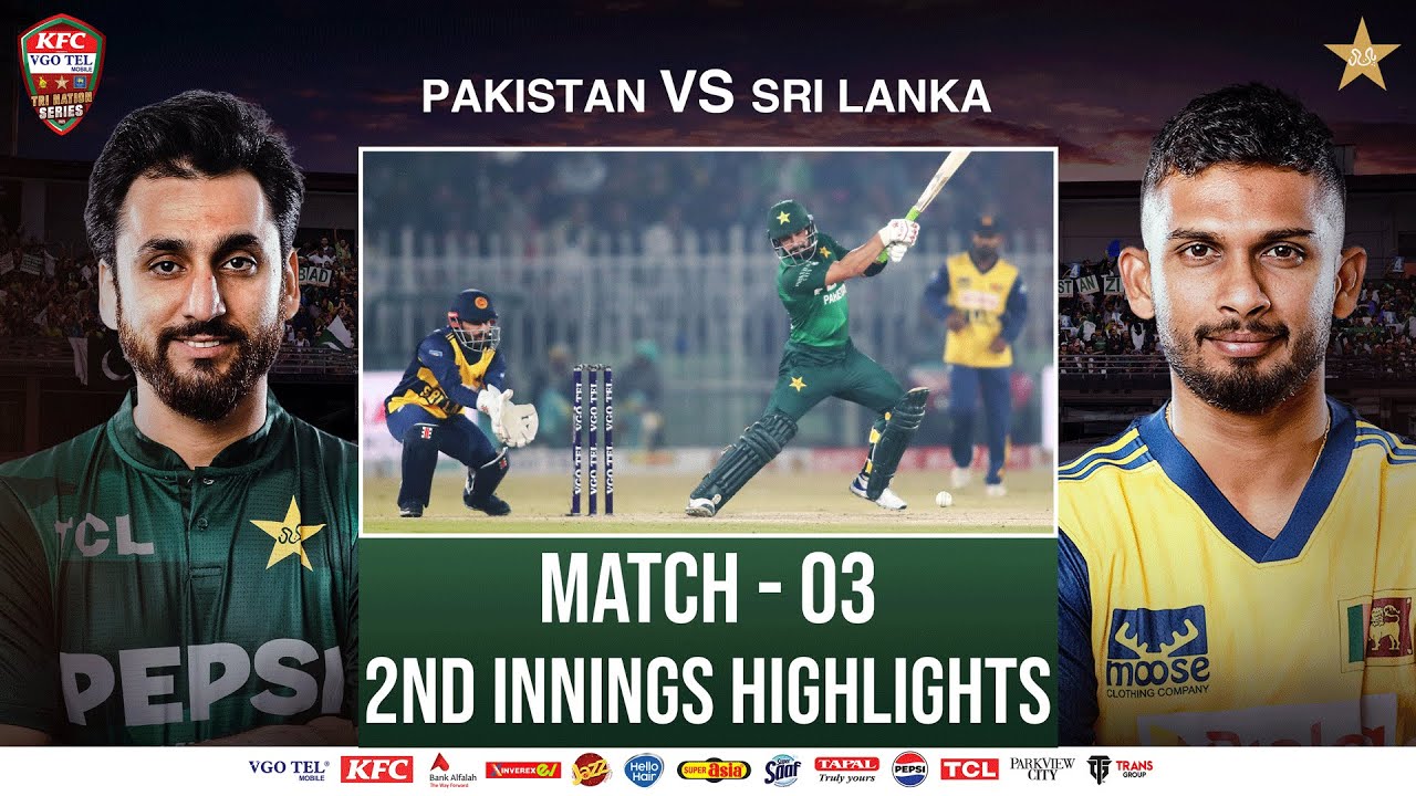 2nd Innings Highlights | Pakistan vs Sri Lanka | Match 03 | Tri Nation Series | PCB | M2T1U