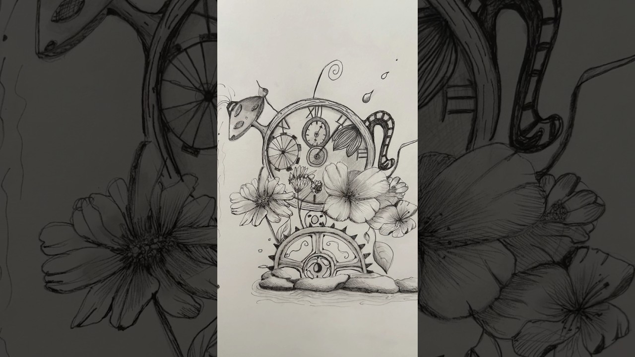 Drawing from pure imagination #art #fantacyworld #drawingstyles #art #intuitiveart