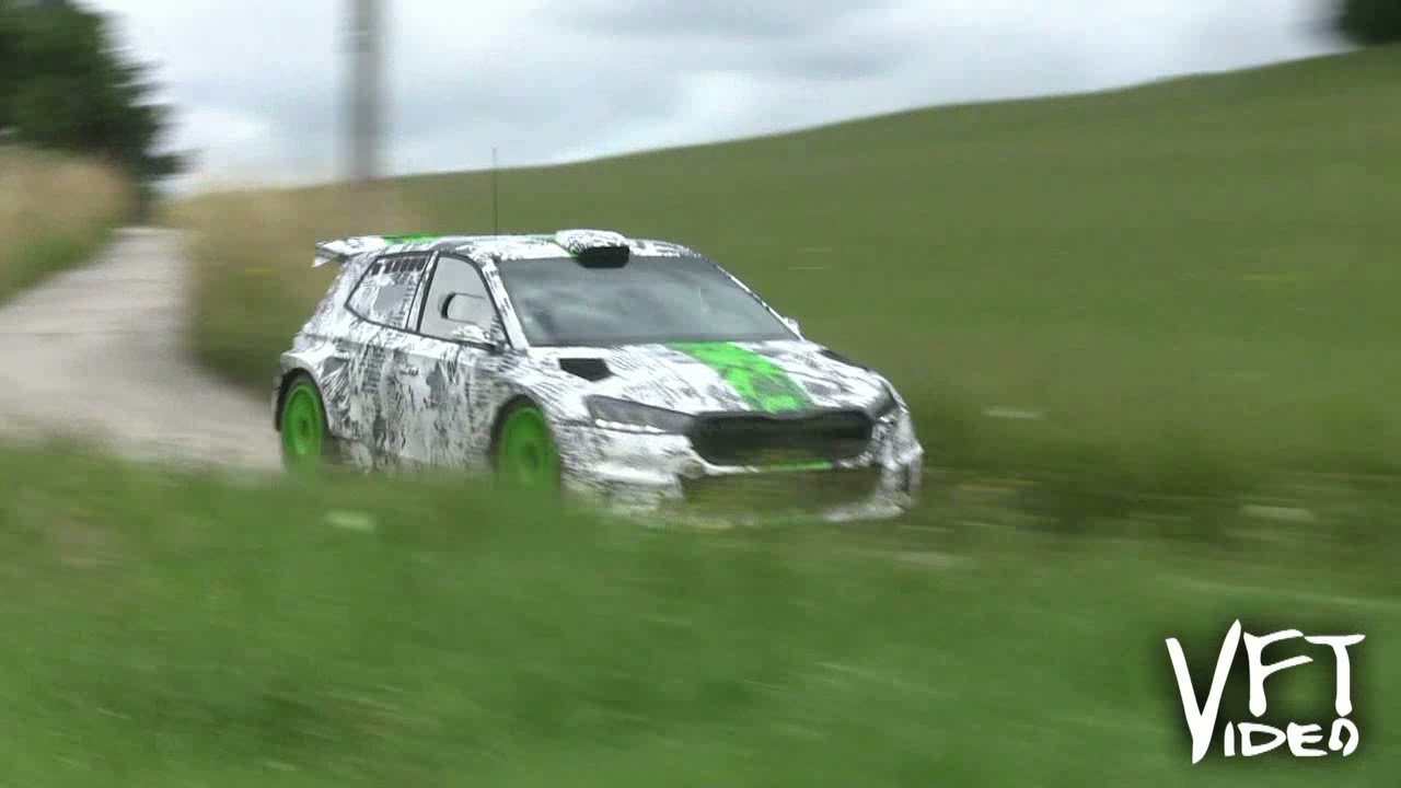 Test - NOVÁ Škoda Fabia Rally2 - Jan Kopecký