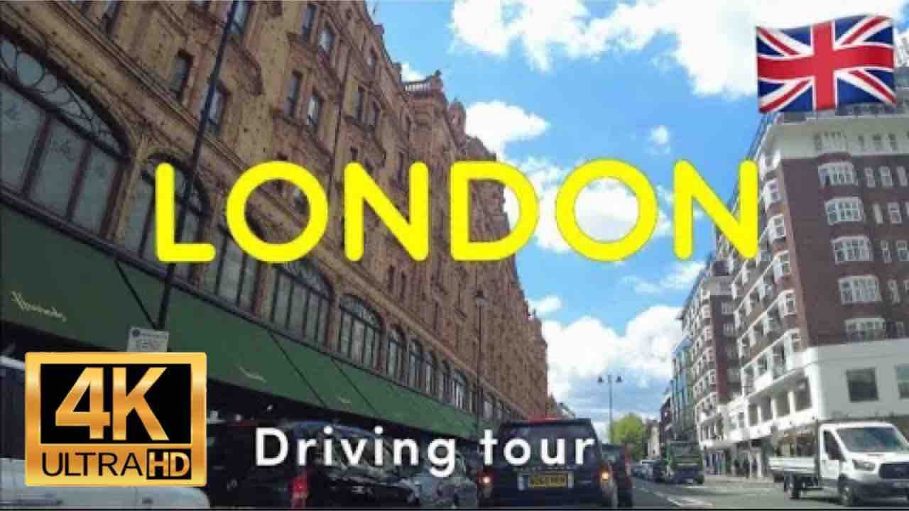 London driving tour 4k, Park lane ,Knightsbridge, Hammersmith, Holland park .And more .جولة في لندن