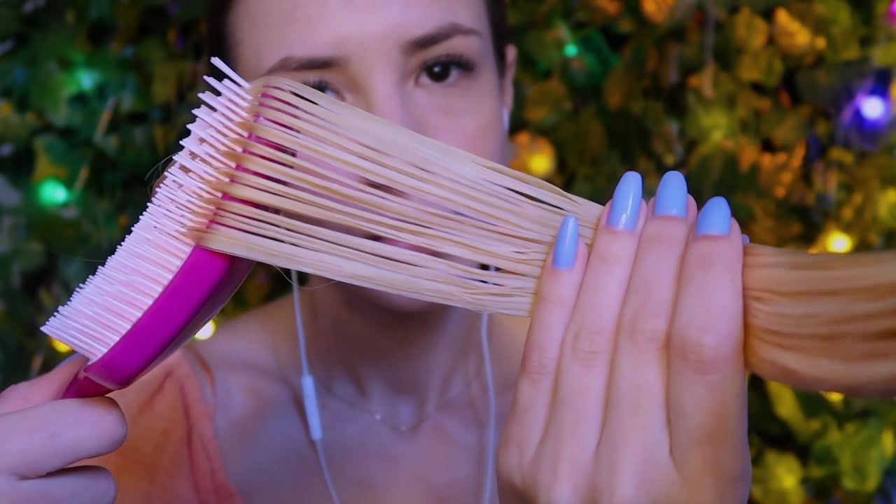 ASMR - LAVANDO E HIDRATANDO SEU CABELO DE VERDADE ✨ (shampoo, creme, escova..)