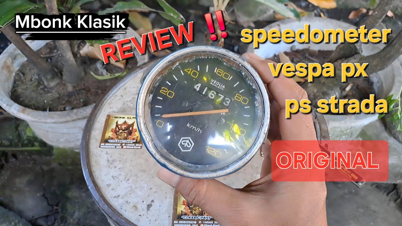 SPEEDOMETER VESPA PX PS STRADA AOM ORIGINAL ‼️ #vespa @mbonkklasik 