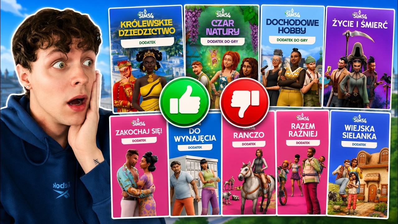 RANKING DODATK&Oacute;W DO SIMS 4 NA 2026 ROK! (więcej dodatk&oacute;w nie będzie)