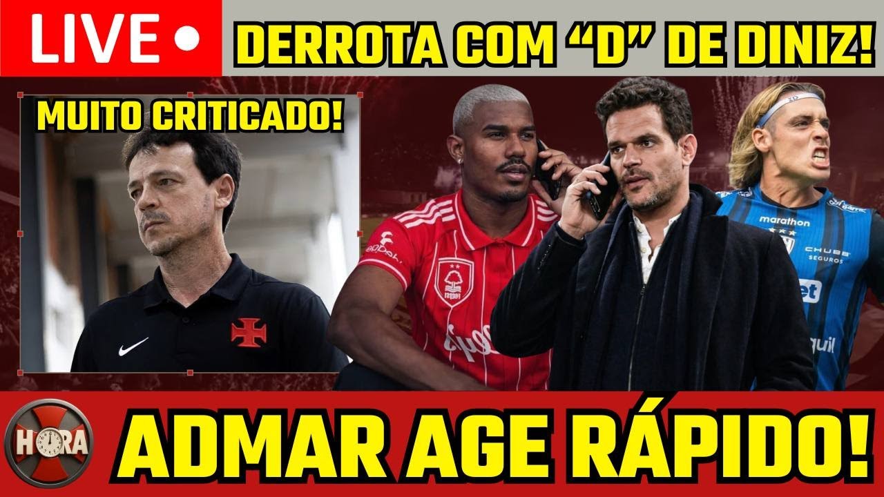 AGORA! ADMAR AGE PARA FECHAR!! DERROTA COM 'D' DE DINIZ!!