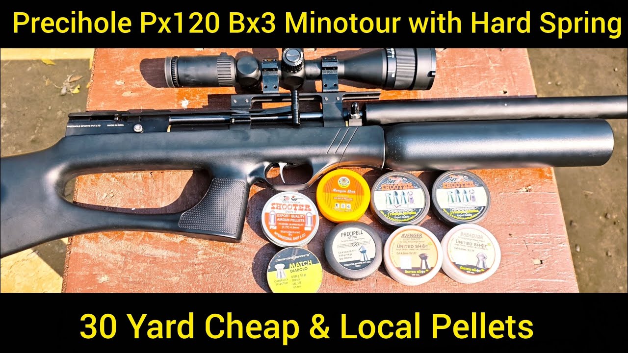 Px120 Bx3 Minotour Pcp Air Rifle with Cheap Pellets 30 Yard