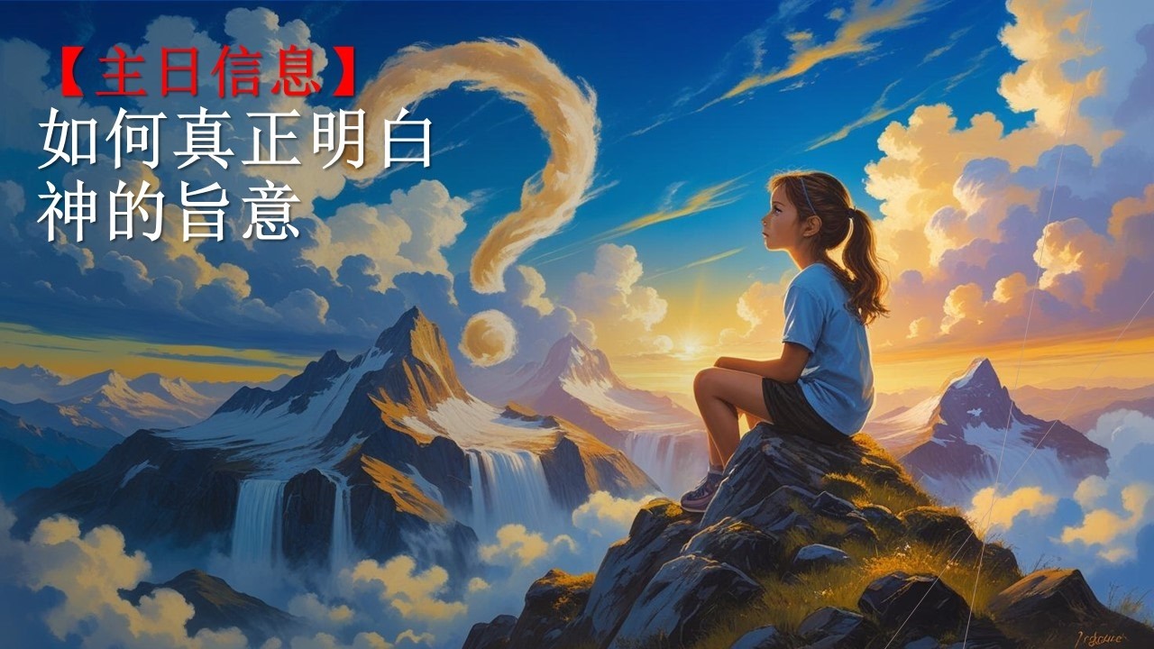 🔎 你真的想明白神的旨意嗎？還是只想神同意你的計劃？