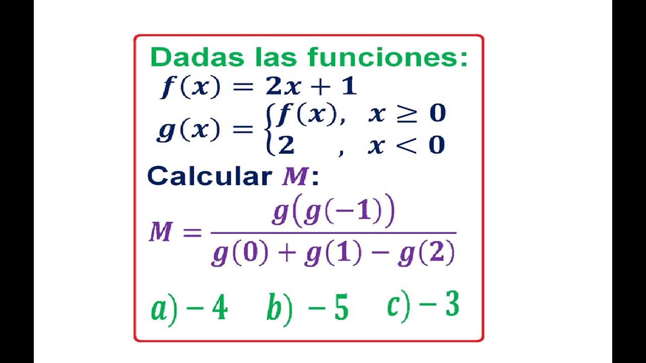 Evaluar una Función.