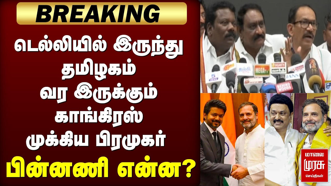 🔴Breaking: டெல்லியில் இருந்து தமிழகம் வர இருக்கும் காங்கிரஸ் முக்கிய பிரமுகர் | tvk | congress | dmk