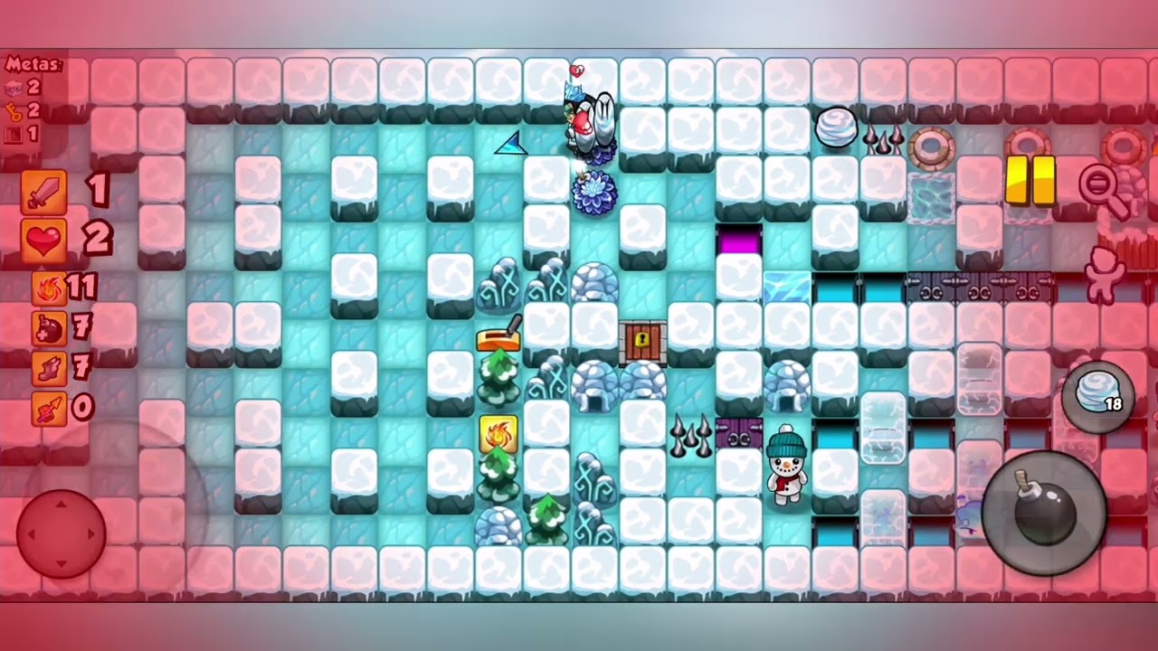 (Misión invernal) Nivel 21 ❄️❄️Bomberfriends