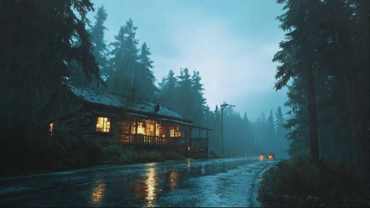 Instant Deep Sleep Using Heavy Rain Sounds | Night Rainstorm Background for Relaxation and Stress Re