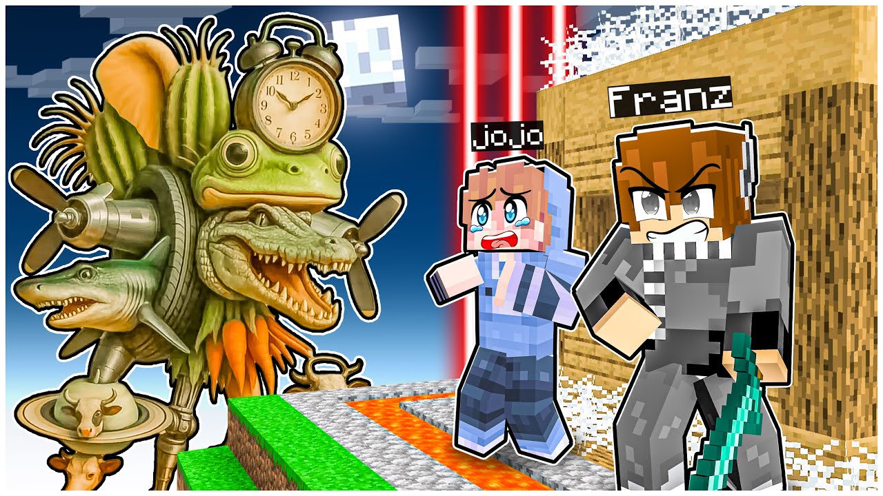 FRANZ & JOJO MELAWAN BOSS ANOMALI BRAINROT RAKSASA di MINECRAFT❗❗