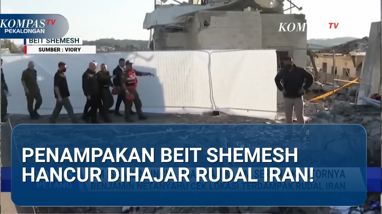 Tantang Balik Teheran? Momen Netanyahu Datangi Titik Jatuhnya Roket Iran di Jantung Israel