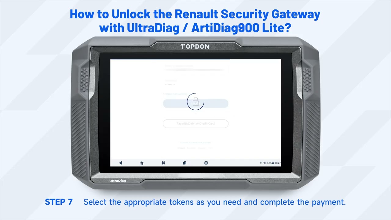 How to Unlock the Renault Security Gateway with Topdon UltraDiag ArtiDiag- TopdonShop.eu