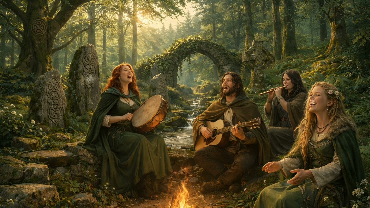 Where the Forest Celebrates  | Celtic Flute Folk Ambience