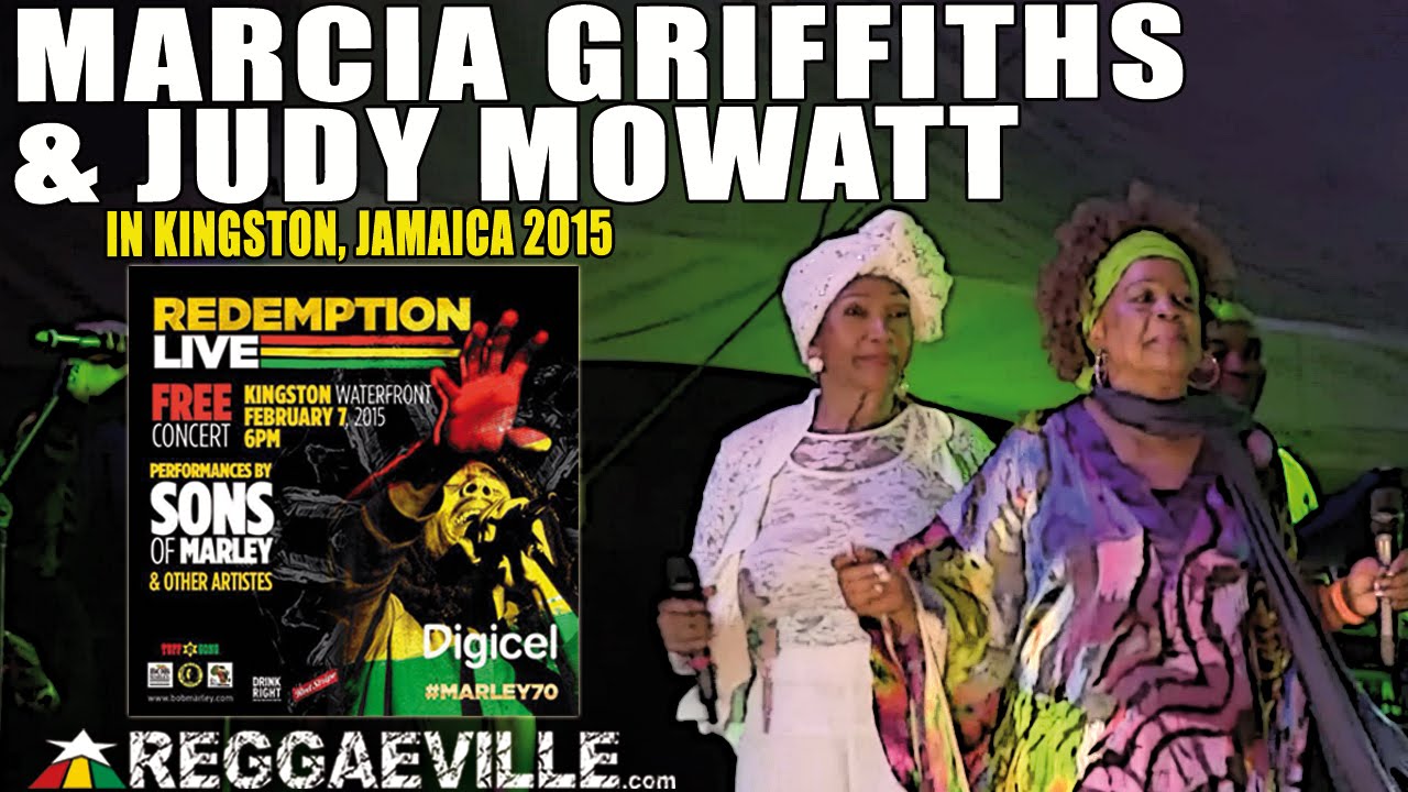 Marcia Griffiths & Judy Mowatt in Kingston, JA @ Bob Marley 70th Birthday [2/7/2015] #MARLEY70