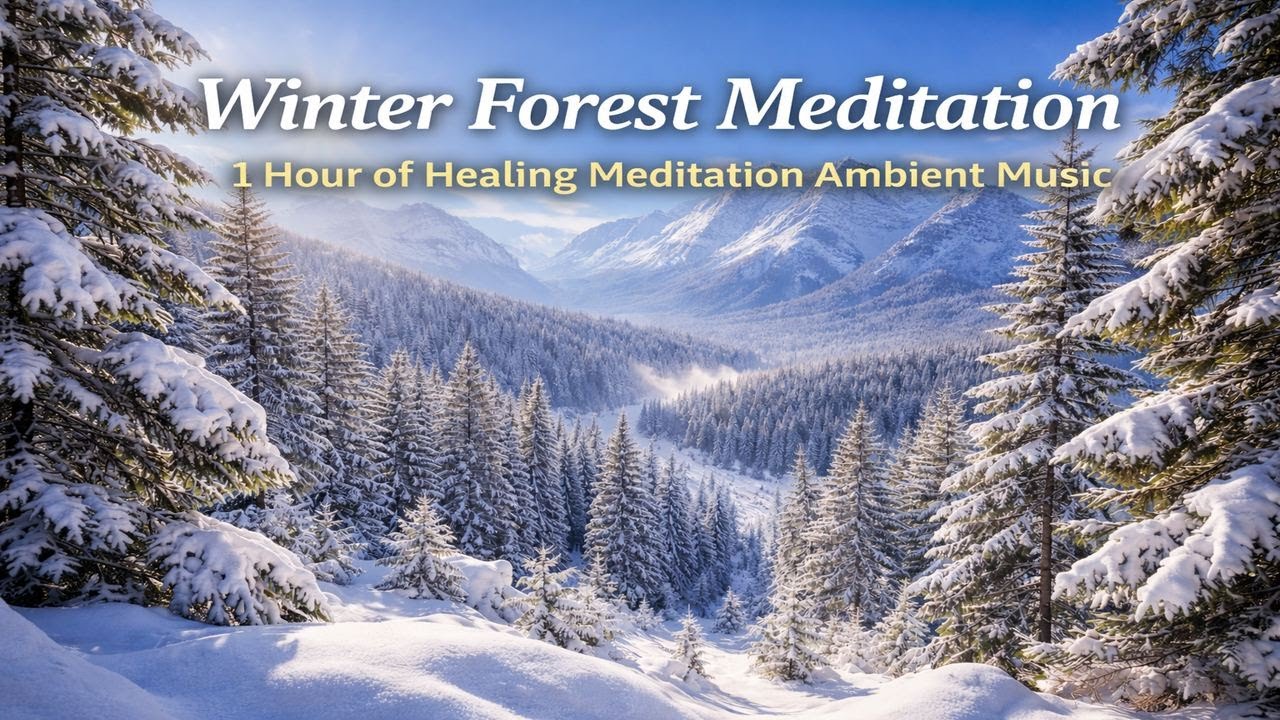 Winter Forest Meditation | Healing Meditation Ambient Music | 1 Hour
