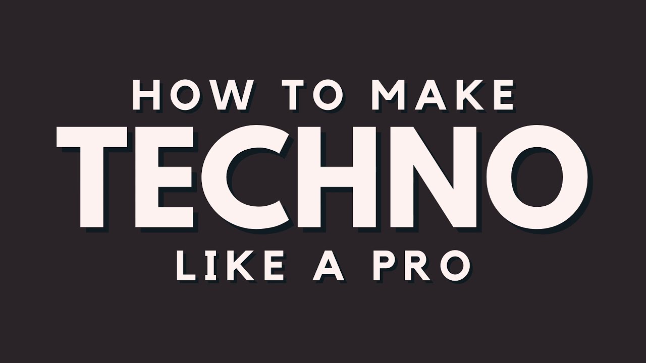 HOW TO MAKE TECHNO LIKE A PRO / Tutorial - David Moleon