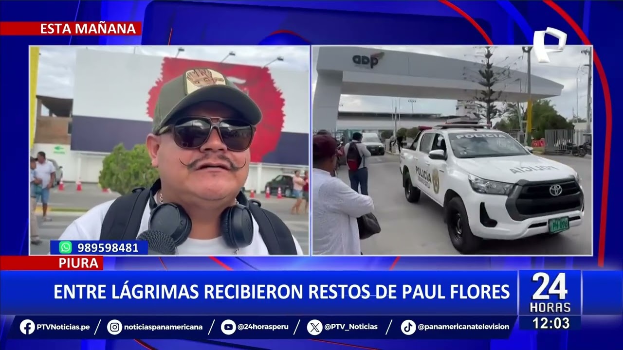 Restos de Paul ‘Russo’ Flores, vocalista de Armonía 10, llegan a Piura