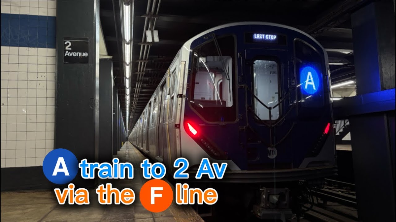 A train terminating at 2 Av (Emergency Reroute 2024)