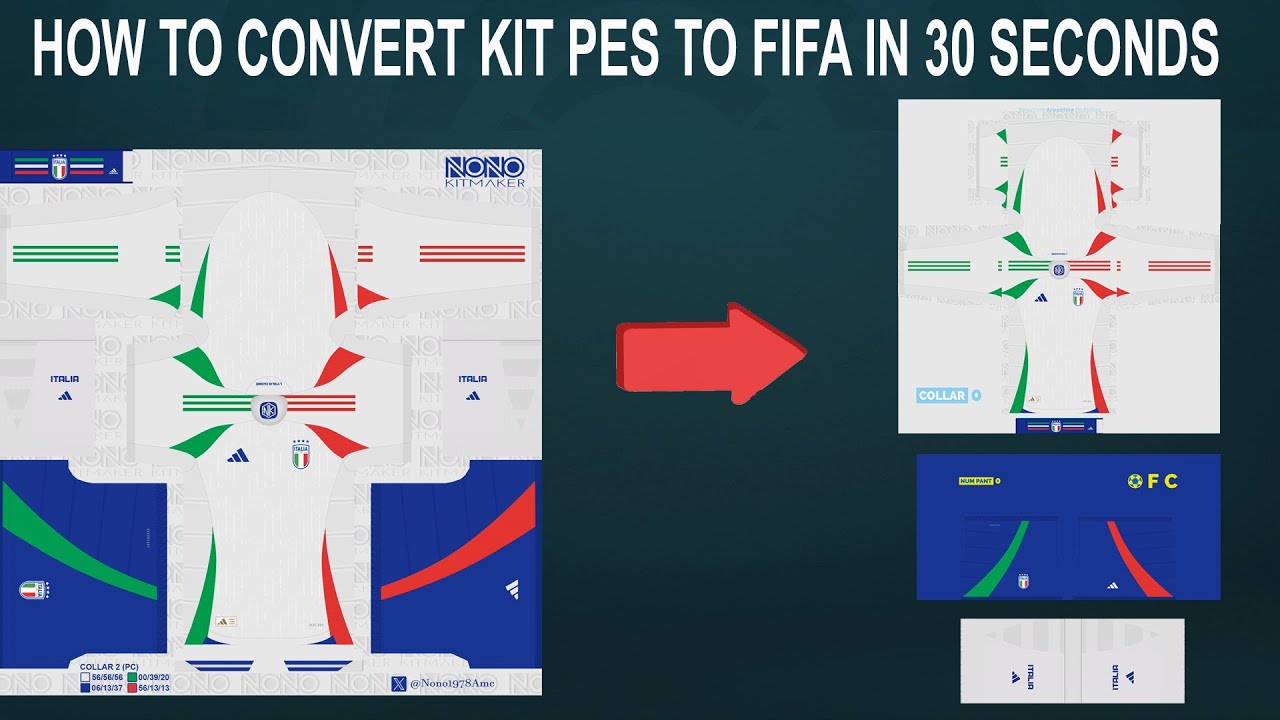 HOW TO CONVERT KIT PES TO FIFA IN 30 SECONDS