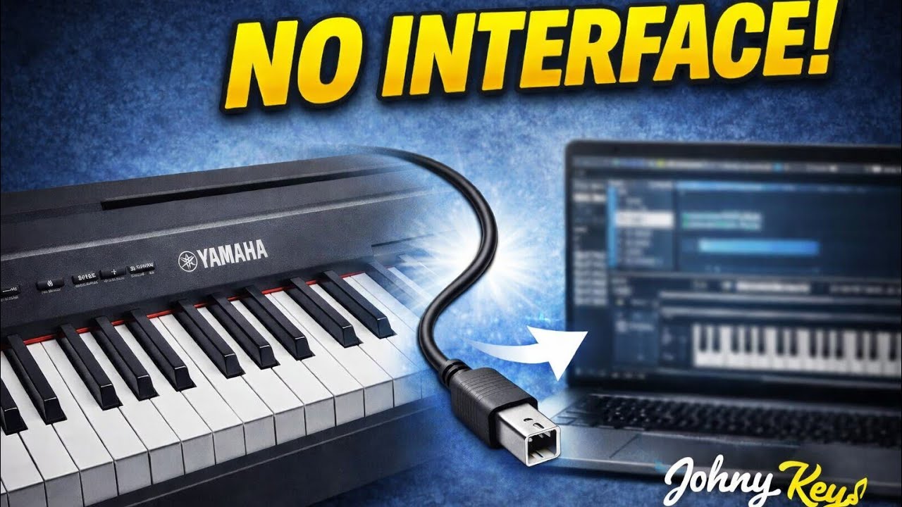 How To Connect a Yamaha P-45 to a Computer (No interface Needed) 