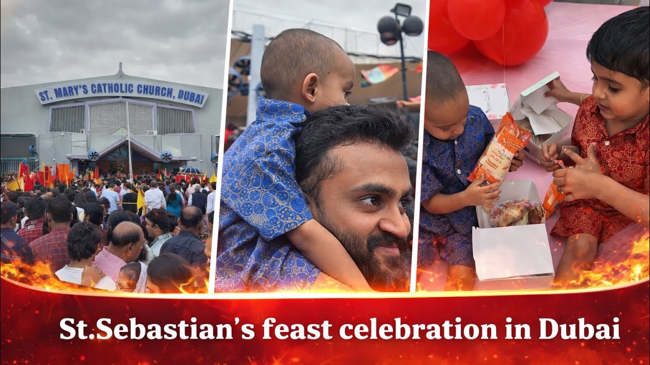അങ്ങനെ പുണ്യാളൻറെ തിരുന്നാളും ദുബായിൽ കൂടാൻ സാധിച്ചു #youtube#family#viral 