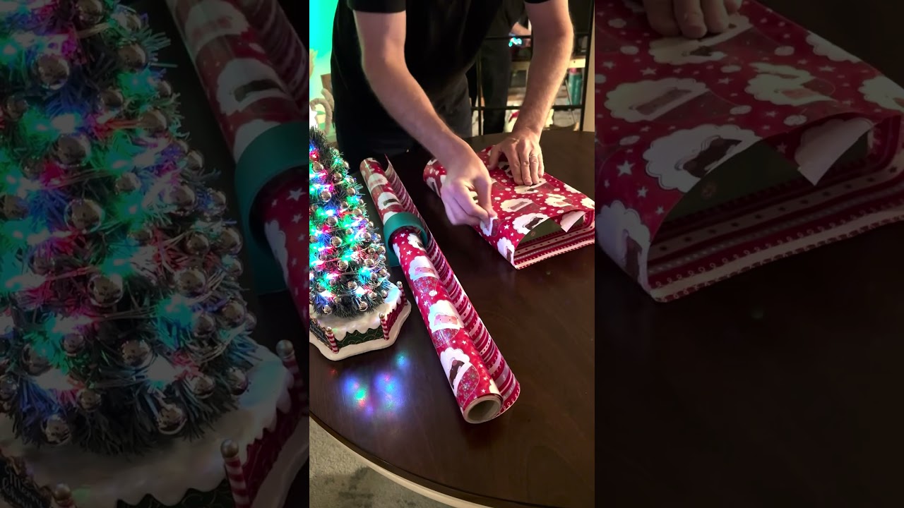 Relaxing gift wrapping ASMR