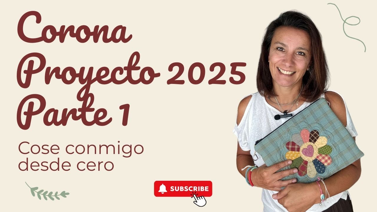 Corona Proyecto 2025 - Parte 1 ✂️ Tutorial de patchwork paso a paso