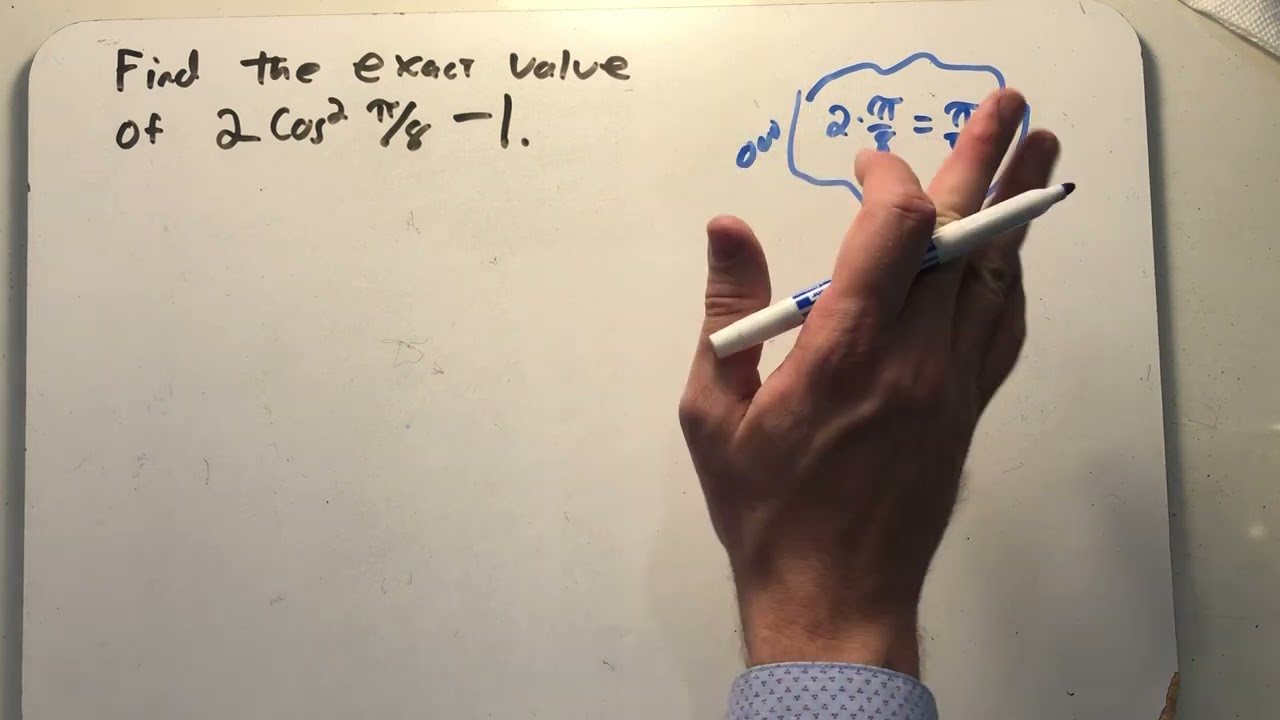 Using a double angle formula