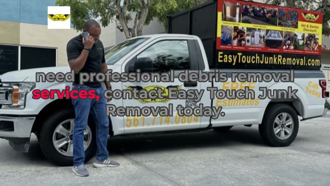 Construction Debris Removal Project in West Palm Beach by Easy Touch Junk Removal