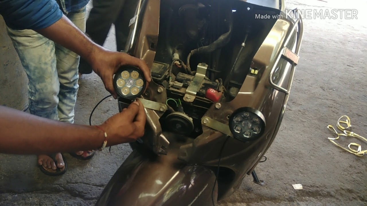 How to install LED lights || For all scooters and bikes