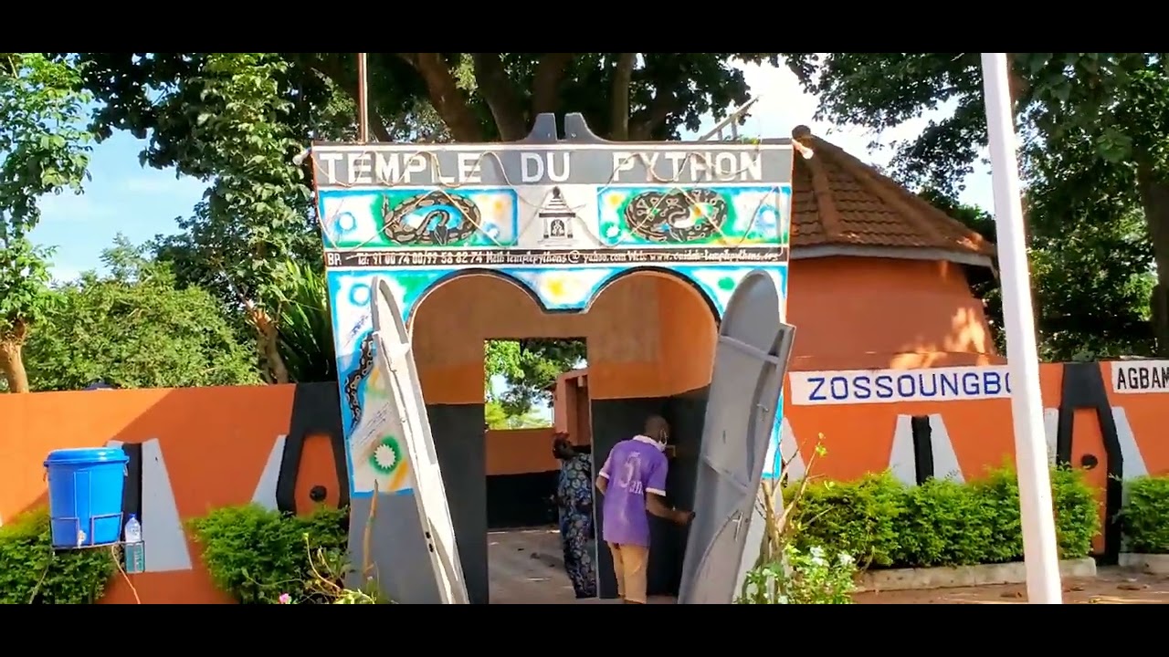 Visit to the Sacred Python Temple In Ouidah Benin Republic