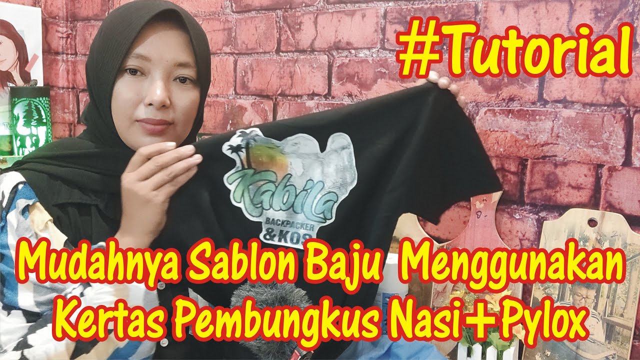 MUDAHNYA SABLON BAJU HANYA DENGAN KERTAS PEMBUNGKUS NASI DAN CAT/PYLOX