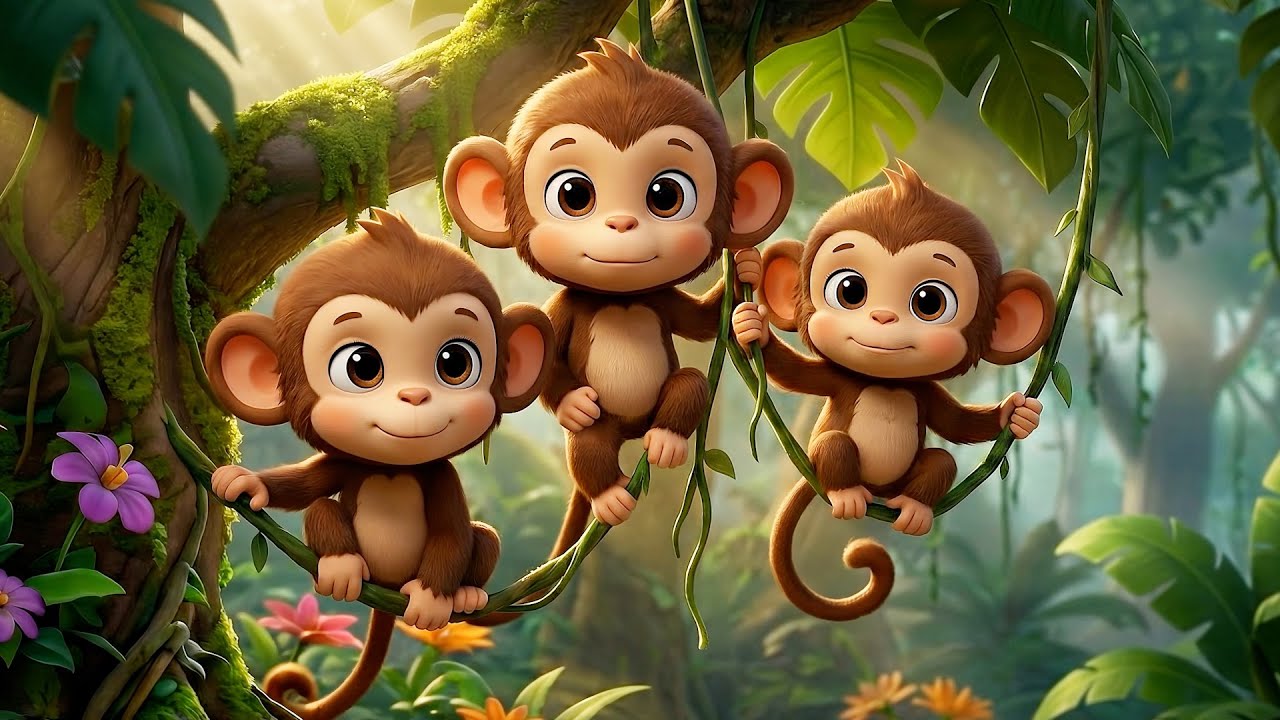 Rain forest Animals | Learn Jungle Animals & monkeys Song | For Kids Ages 1 to 5 | Episode 2
