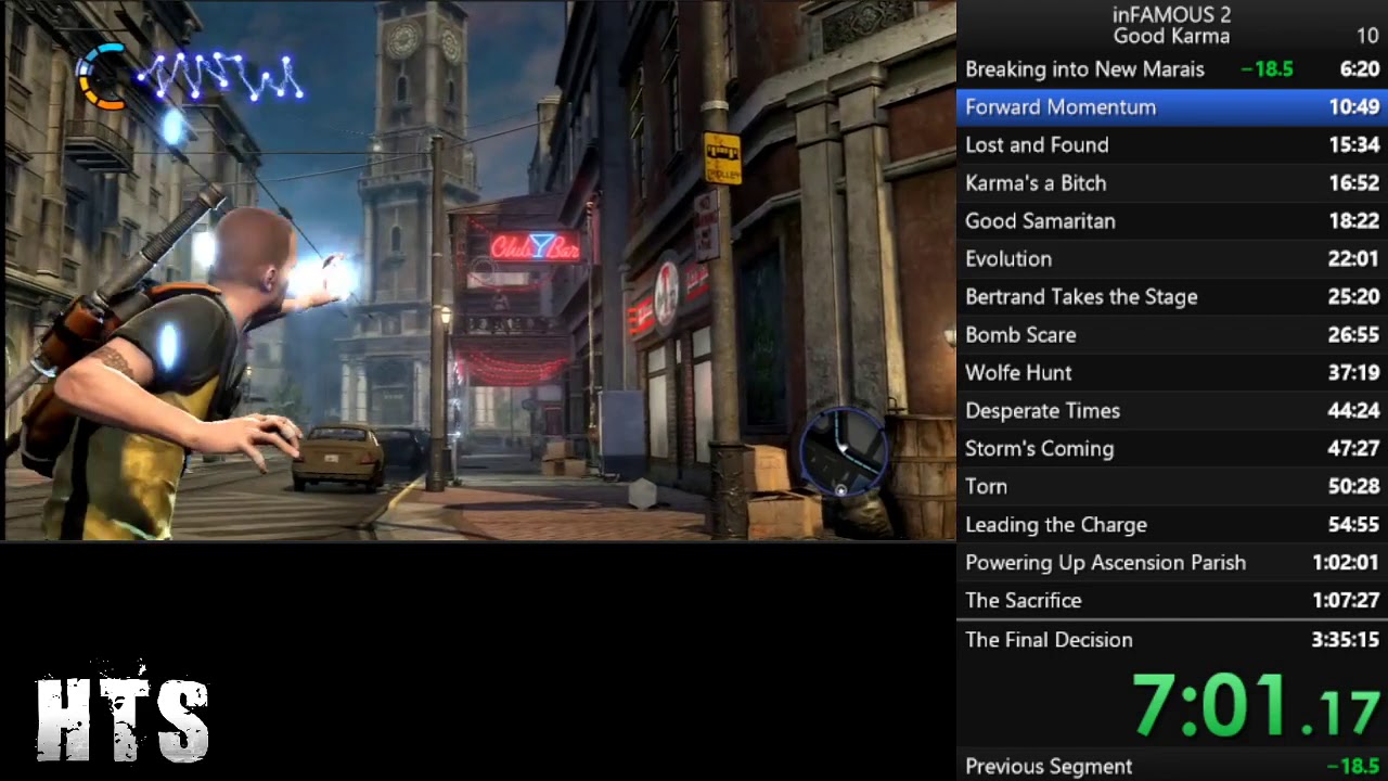 inFAMOUS 2 Any% Speedrun in 3:25:31 - HTS