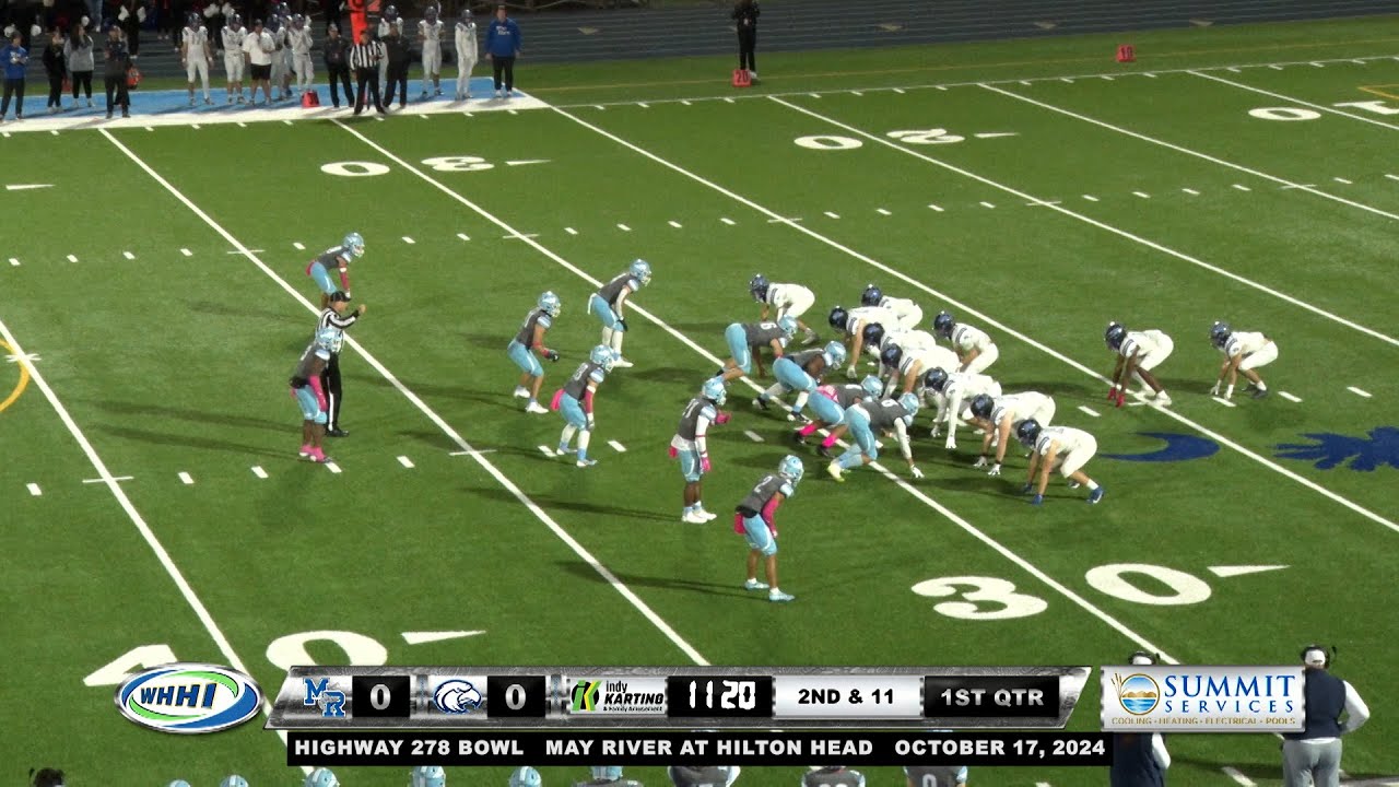 FOOTBALL | May River Sharks at Hilton Head Island Seahawks 2024 | Full Game | WHHITV